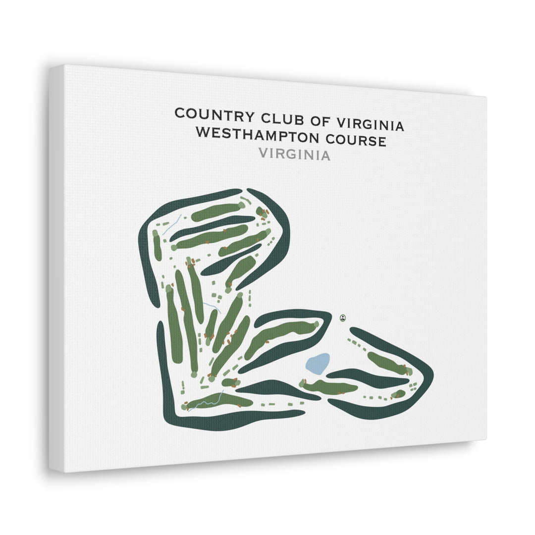 Country Club of Virginia - Westhampton Course, Virginia - Printed Golf Courses