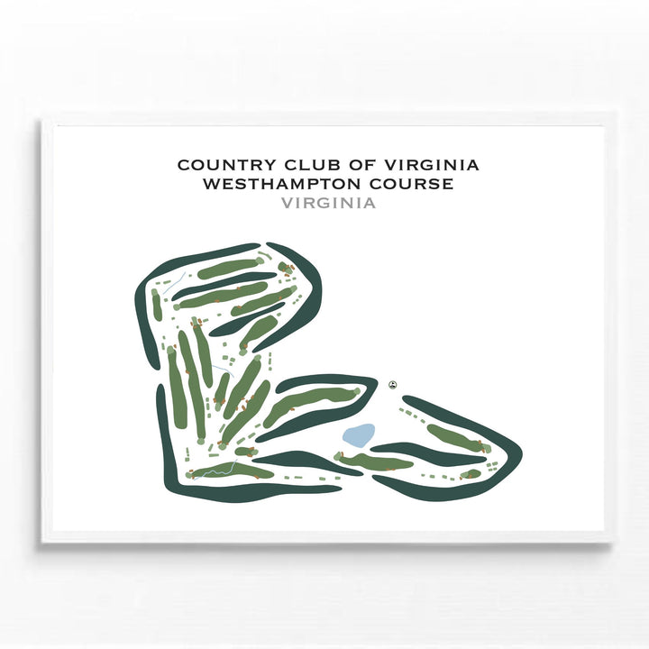 Country Club of Virginia - Westhampton Course, Virginia - Printed Golf Courses