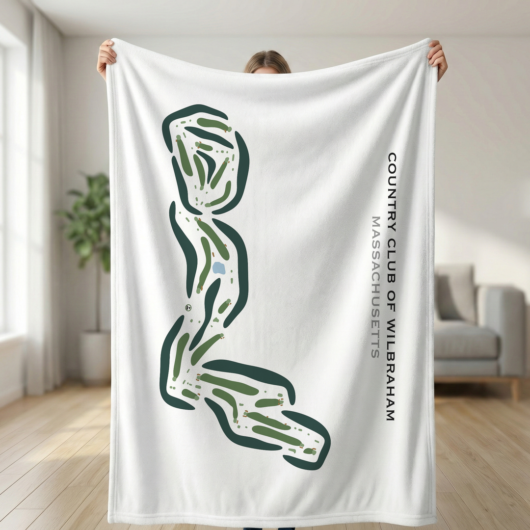 Country Club of Wilbraham, Massachusetts - Printed Golf Courses