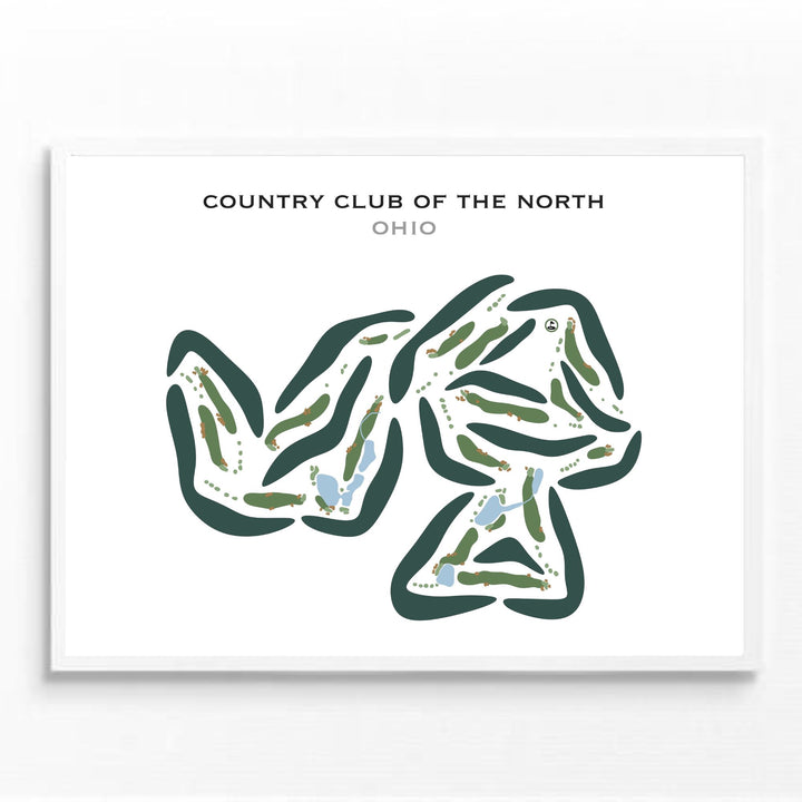 Country Club of the North, Ohio - Printed Golf Courses