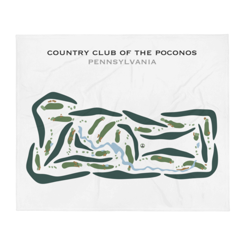 Country Club of the Poconos, Pennsylvania - Printed Golf Courses