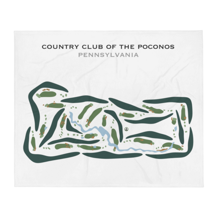 Country Club of the Poconos, Pennsylvania - Printed Golf Courses