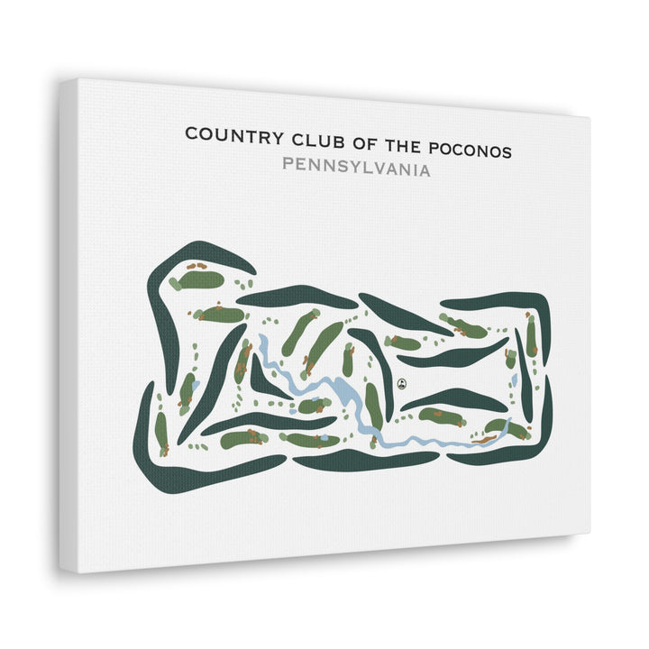 Country Club of the Poconos, Pennsylvania - Printed Golf Courses