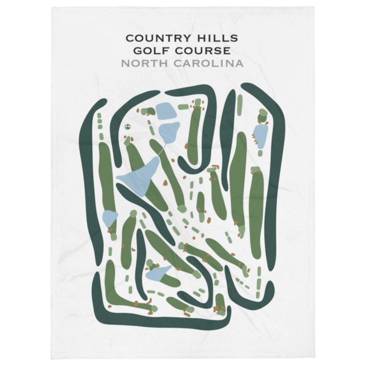 Country Hills Golf Course, North Carolina - Printed Golf Courses