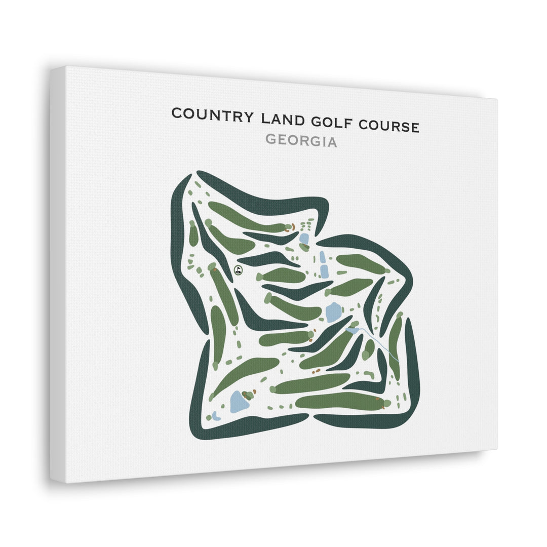 Country Land Golf Course, Georgia - Printed Golf Courses