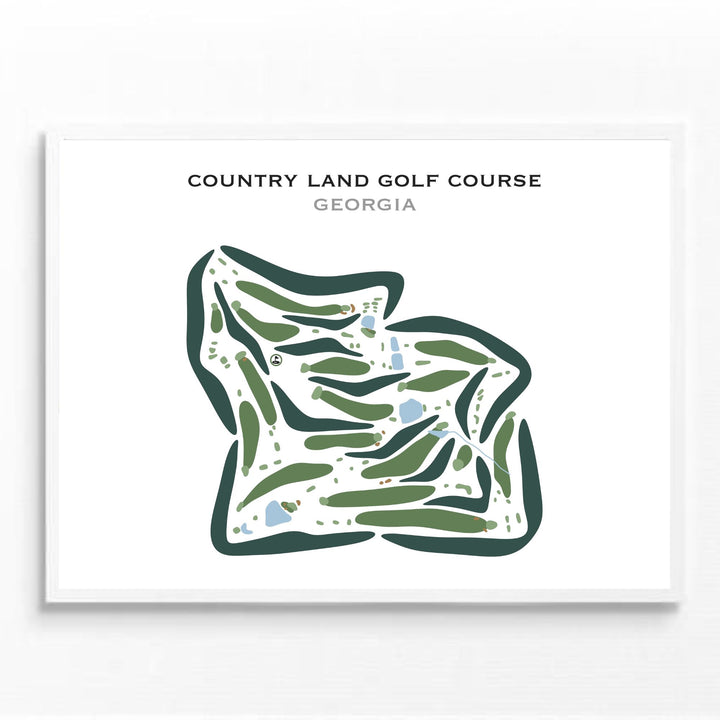 Country Land Golf Course, Georgia - Printed Golf Courses