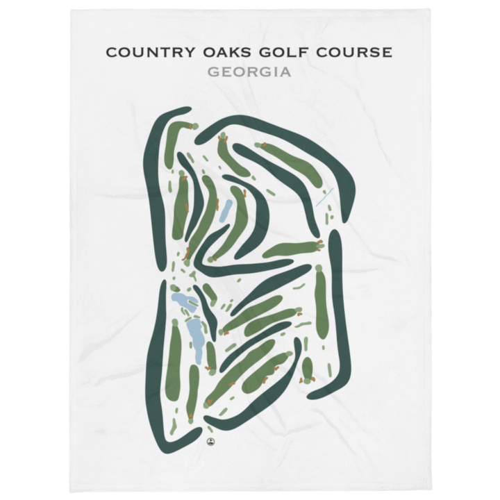 Country Oaks Golf Course, Georgia - Printed Golf Courses