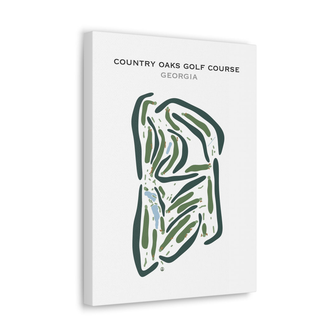 Country Oaks Golf Course, Georgia - Printed Golf Courses