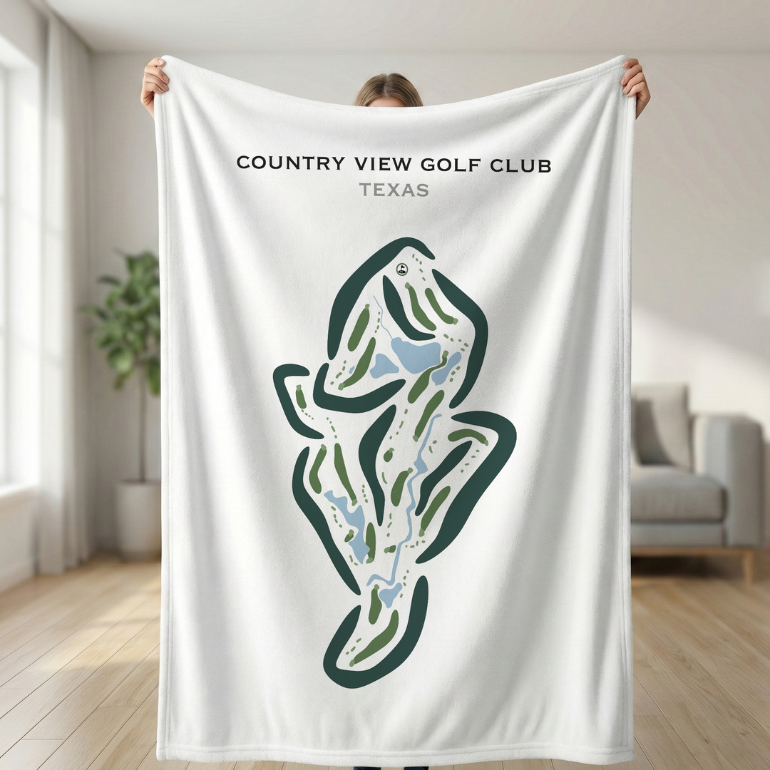 Country View Golf Club, Texas - Printed Golf Courses