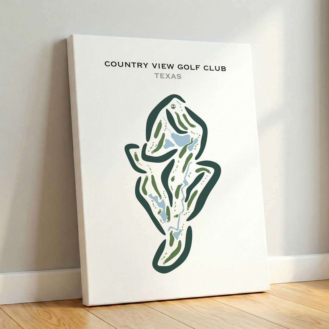Country View Golf Club, Texas - Printed Golf Courses