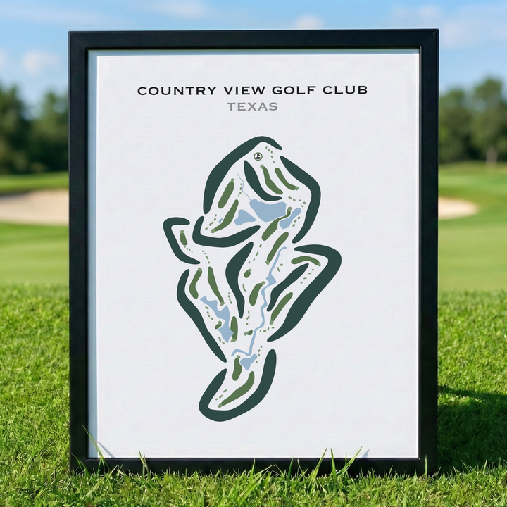 Country View Golf Club, Texas - Printed Golf Courses