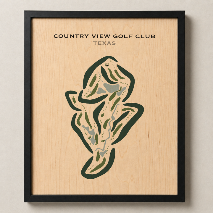 Country View Golf Club, Texas - Printed Golf Courses