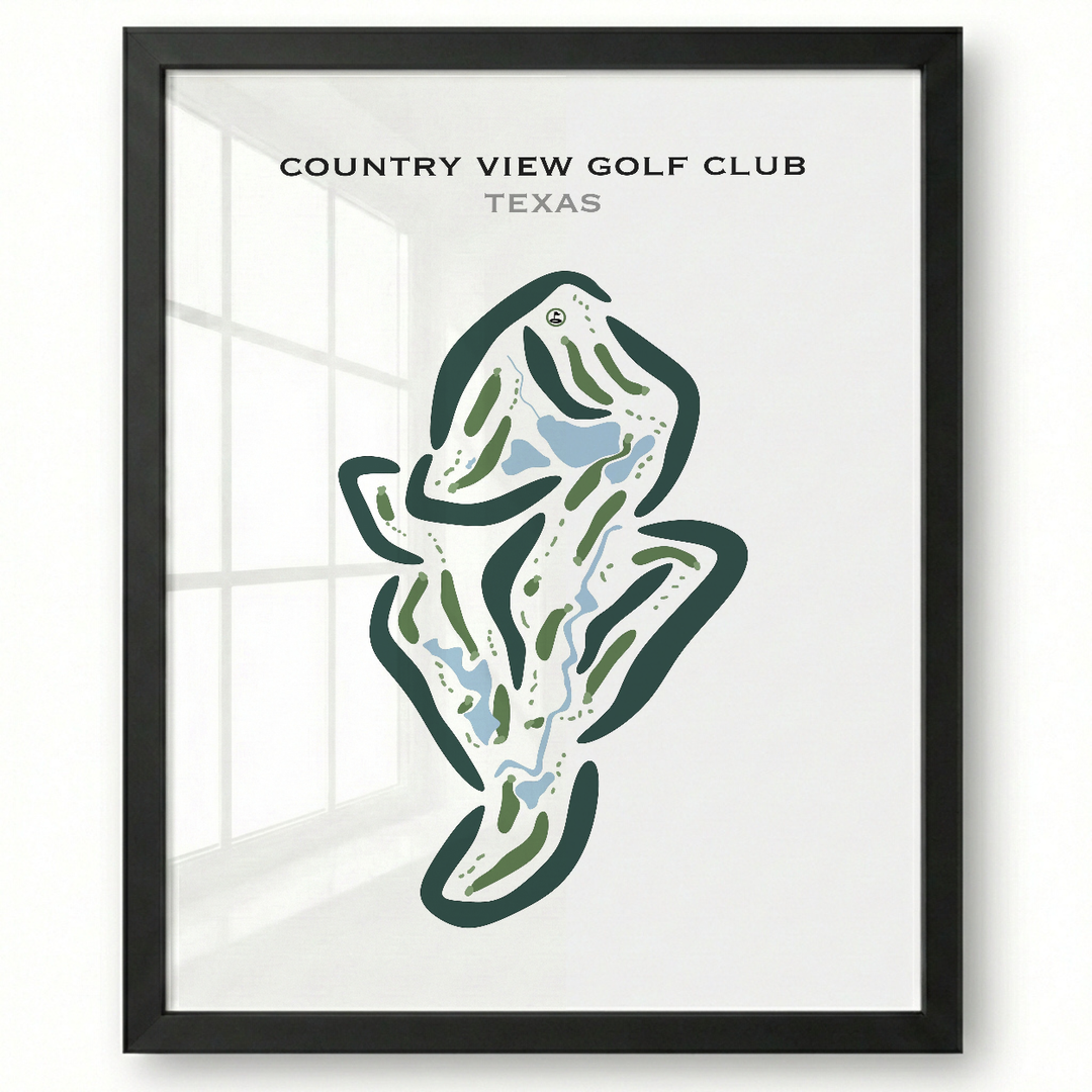 Country View Golf Club, Texas - Printed Golf Courses