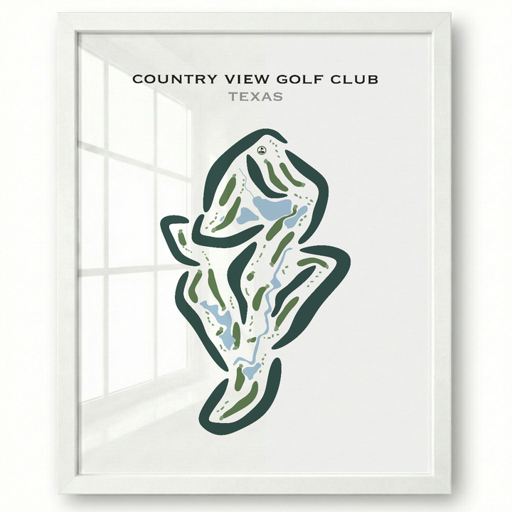 Country View Golf Club, Texas - Printed Golf Courses