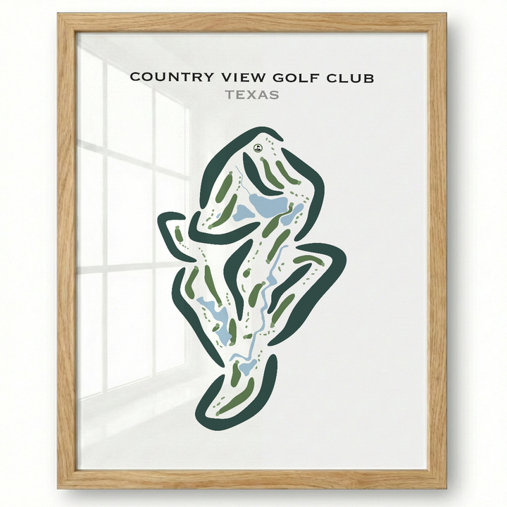Country View Golf Club, Texas - Printed Golf Courses