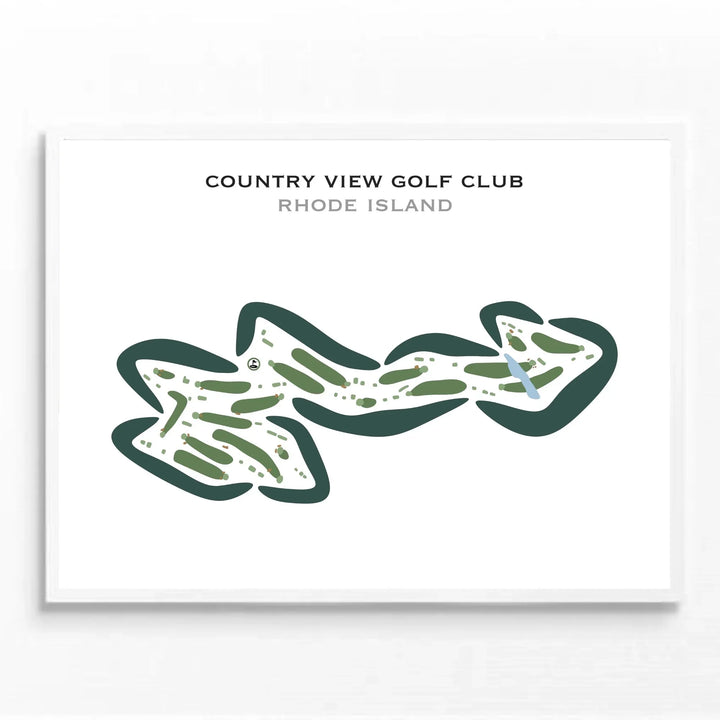 Country View Golf Club, Rhode Island - Printed Golf Courses
