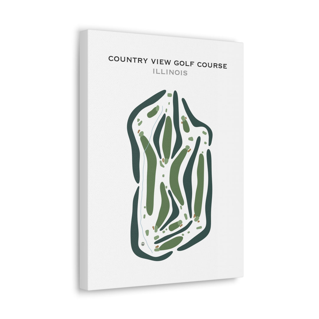 Country View Golf Course, Illinois - Printed Golf Courses