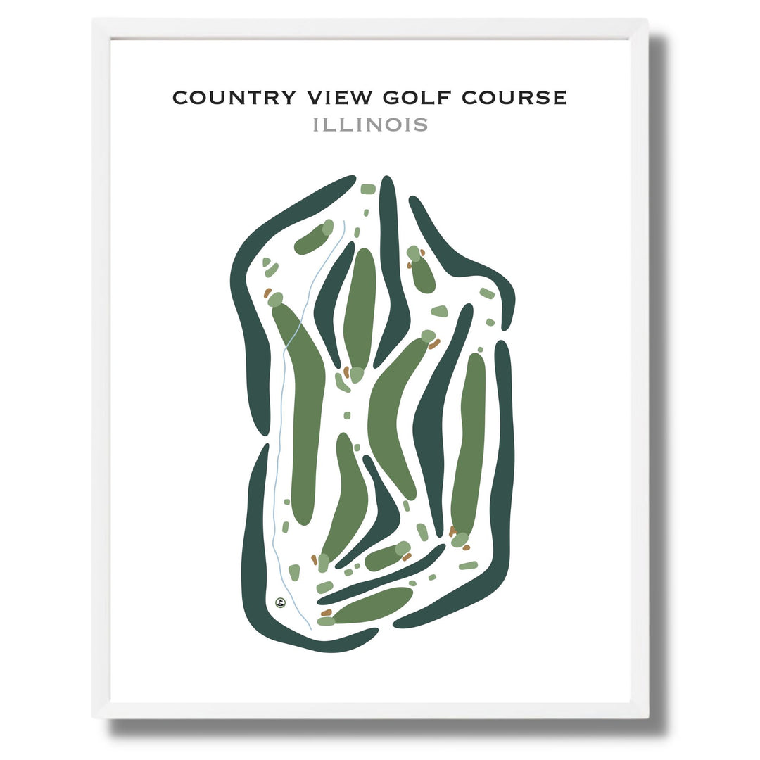 Country View Golf Course, Illinois - Printed Golf Courses