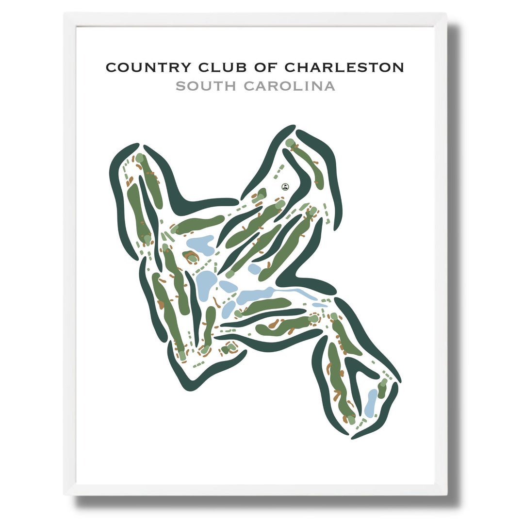 Country Club of Charleston, South Carolina - Printed Golf Courses