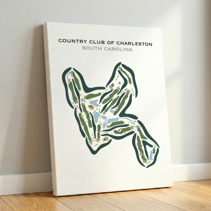 Country Club of Charleston, South Carolina - Printed Golf Courses