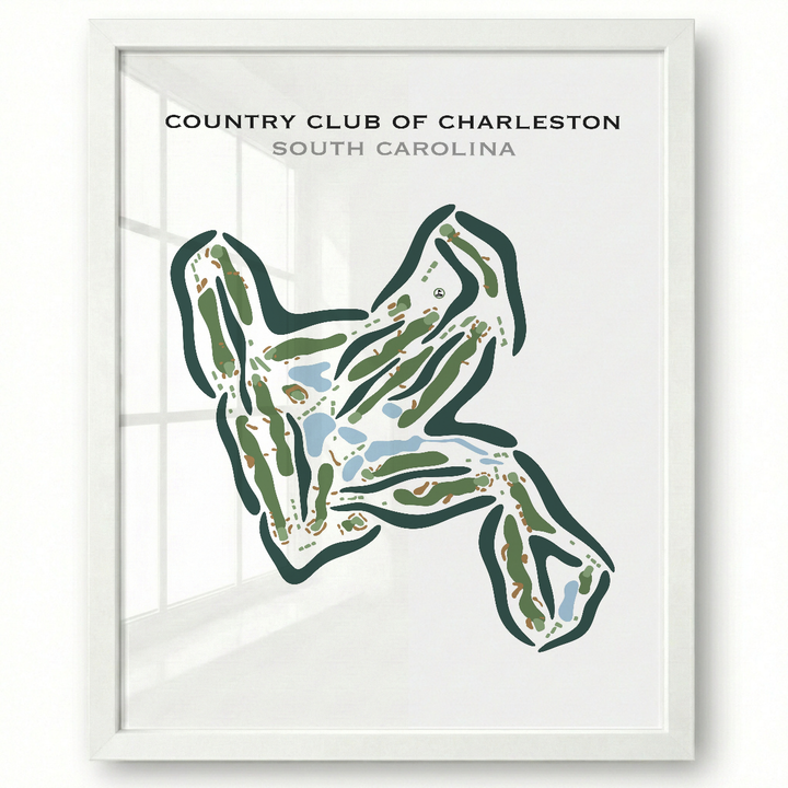 Country Club of Charleston, South Carolina - Printed Golf Courses