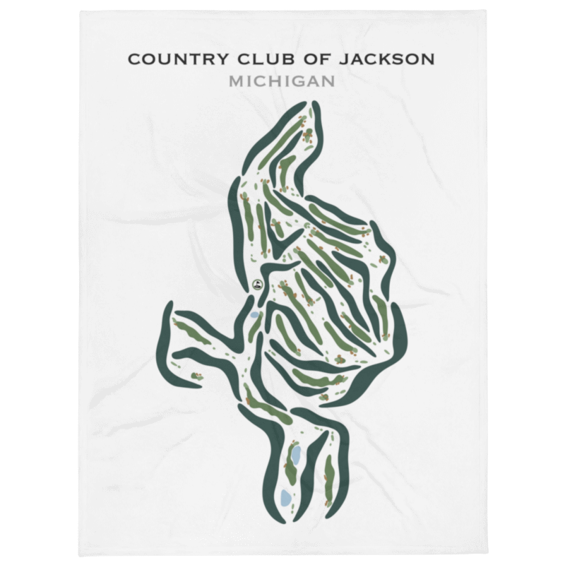 Country Club of Jackson, Michigan - Printed Golf Courses