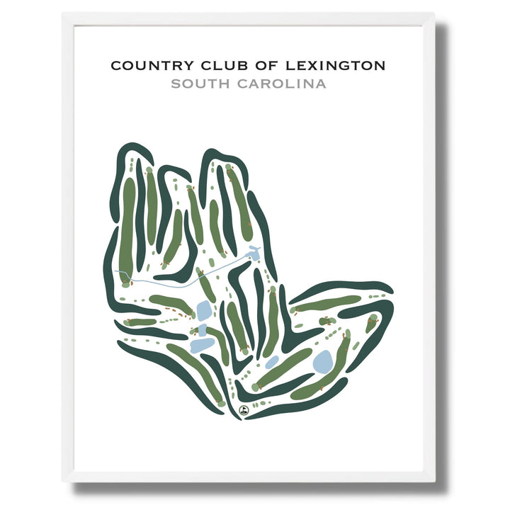 Country Club of Lexington, South Carolina - Printed Golf Courses