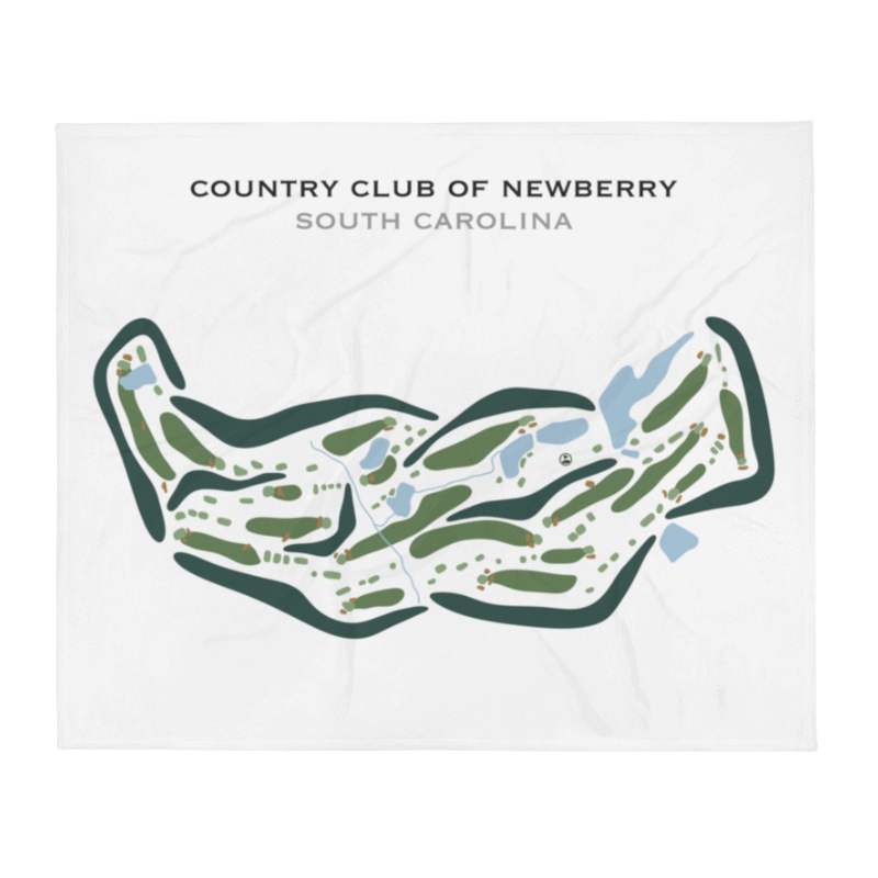 Country Club of Newberry, South Carolina - Printed Golf Courses