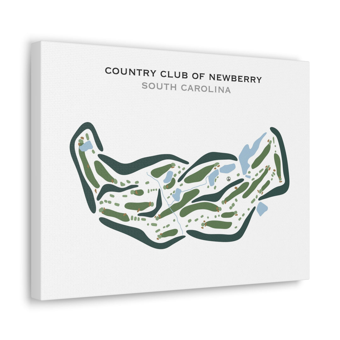 Country Club of Newberry, South Carolina - Printed Golf Courses