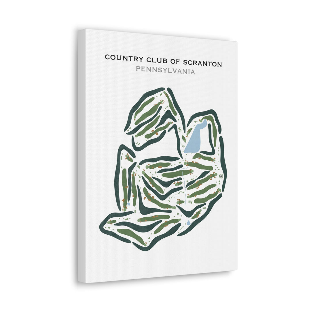 Country Club of Scranton, Pennsylvania - Printed Golf Courses