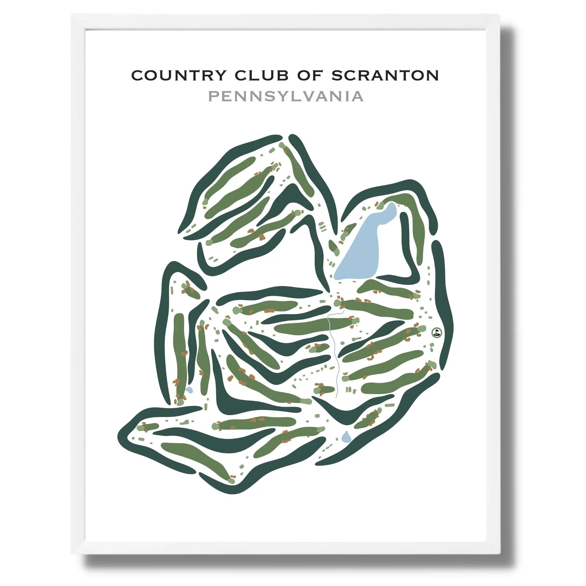 Get Printed Golf Artwork Designs of Country Club of Scranton Golf