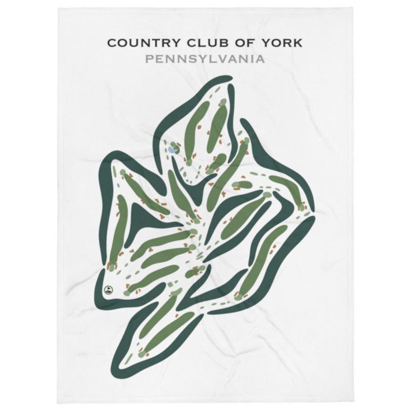 Country Club of York, Pennsylvania - Printed Golf Courses - Golf Course Prints