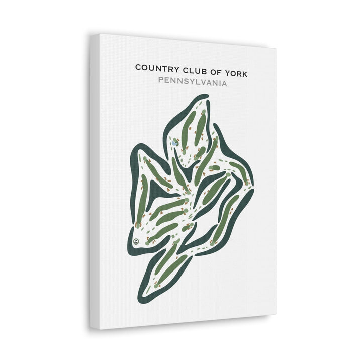 Country Club of York, Pennsylvania - Printed Golf Courses - Golf Course Prints