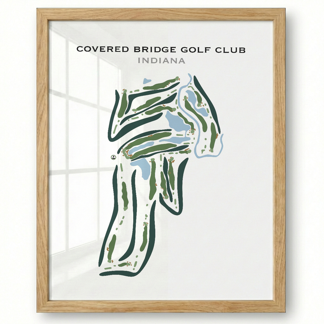 Covered Bridge Golf Club, Indiana - Printed Golf Courses