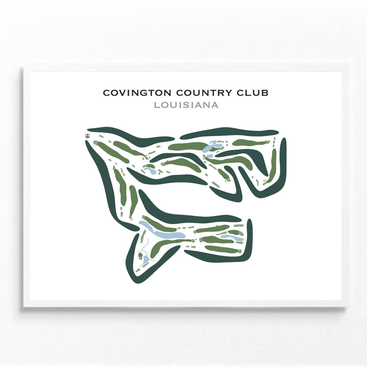 Covington Country Club, Louisiana - Printed Golf Courses