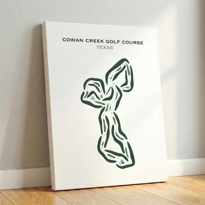 Cowan Creek Golf Course, Texas - Printed Golf Courses