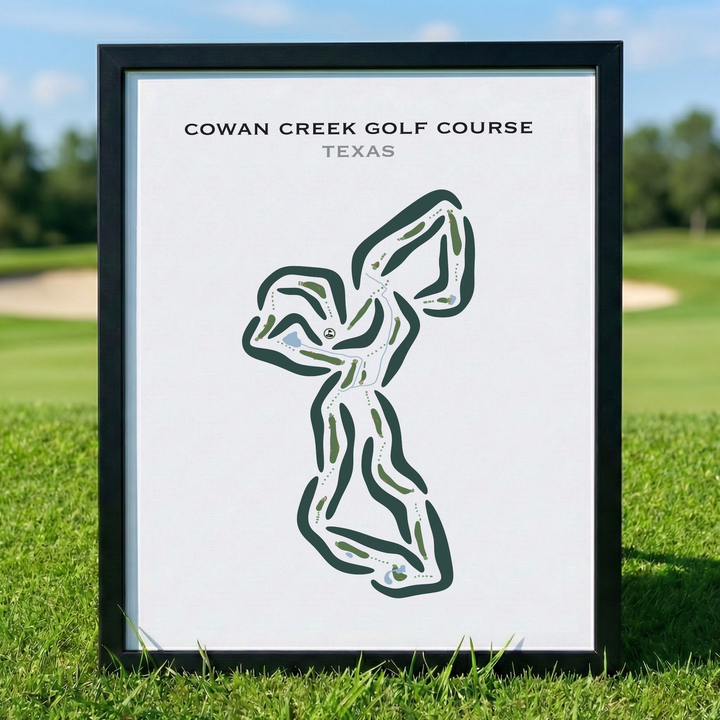 Cowan Creek Golf Course, Texas - Printed Golf Courses