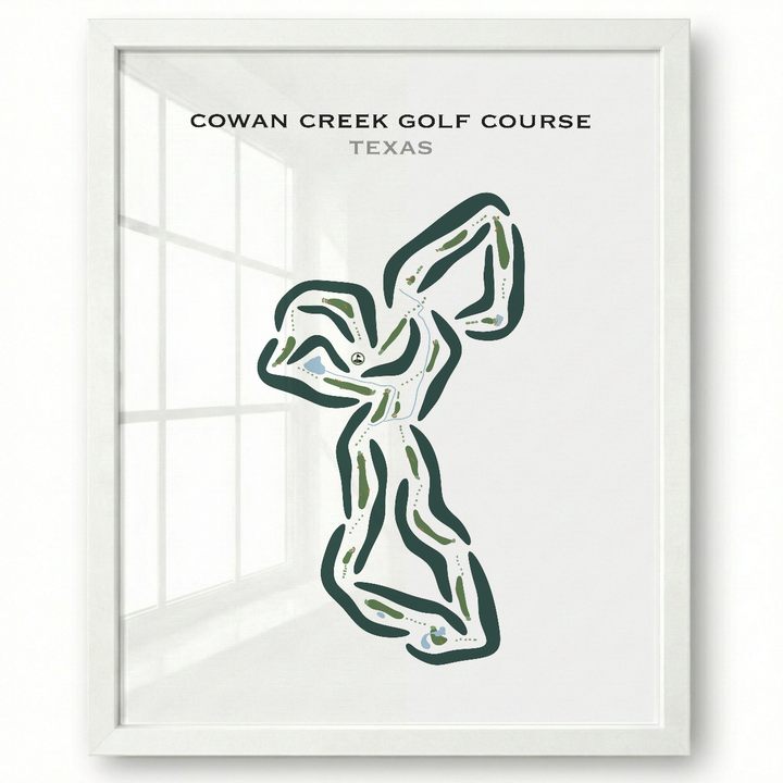 Cowan Creek Golf Course, Texas - Printed Golf Courses