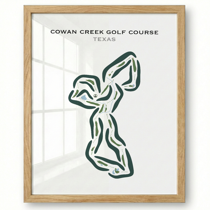 Cowan Creek Golf Course, Texas - Printed Golf Courses