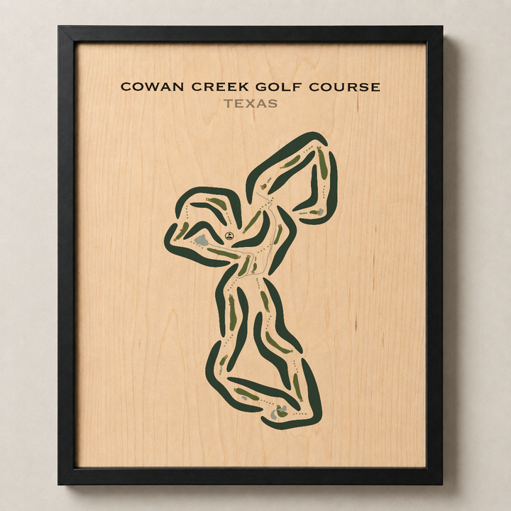 Cowan Creek Golf Course, Texas - Printed Golf Courses