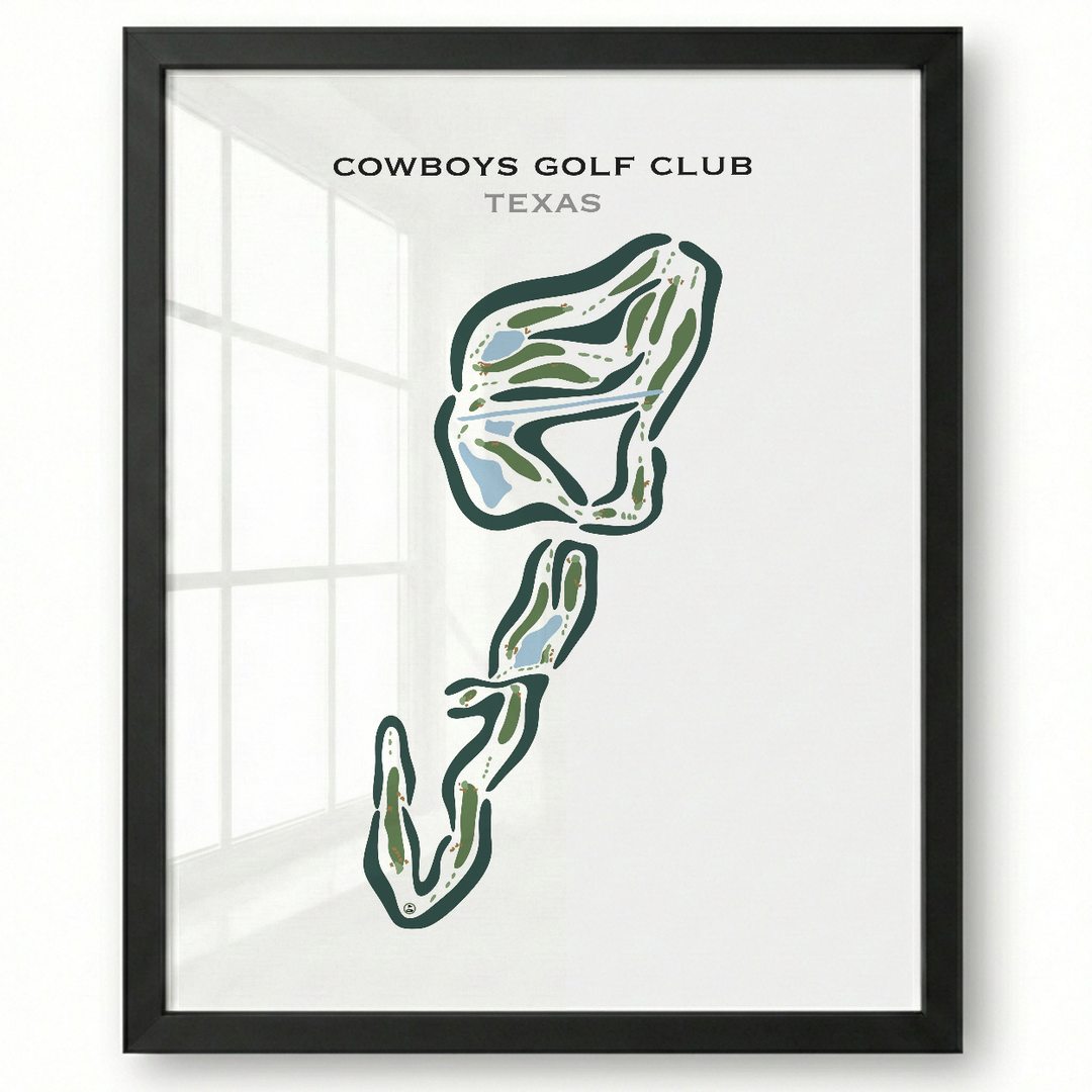Cowboys Golf Club, Texas - Printed Golf Courses