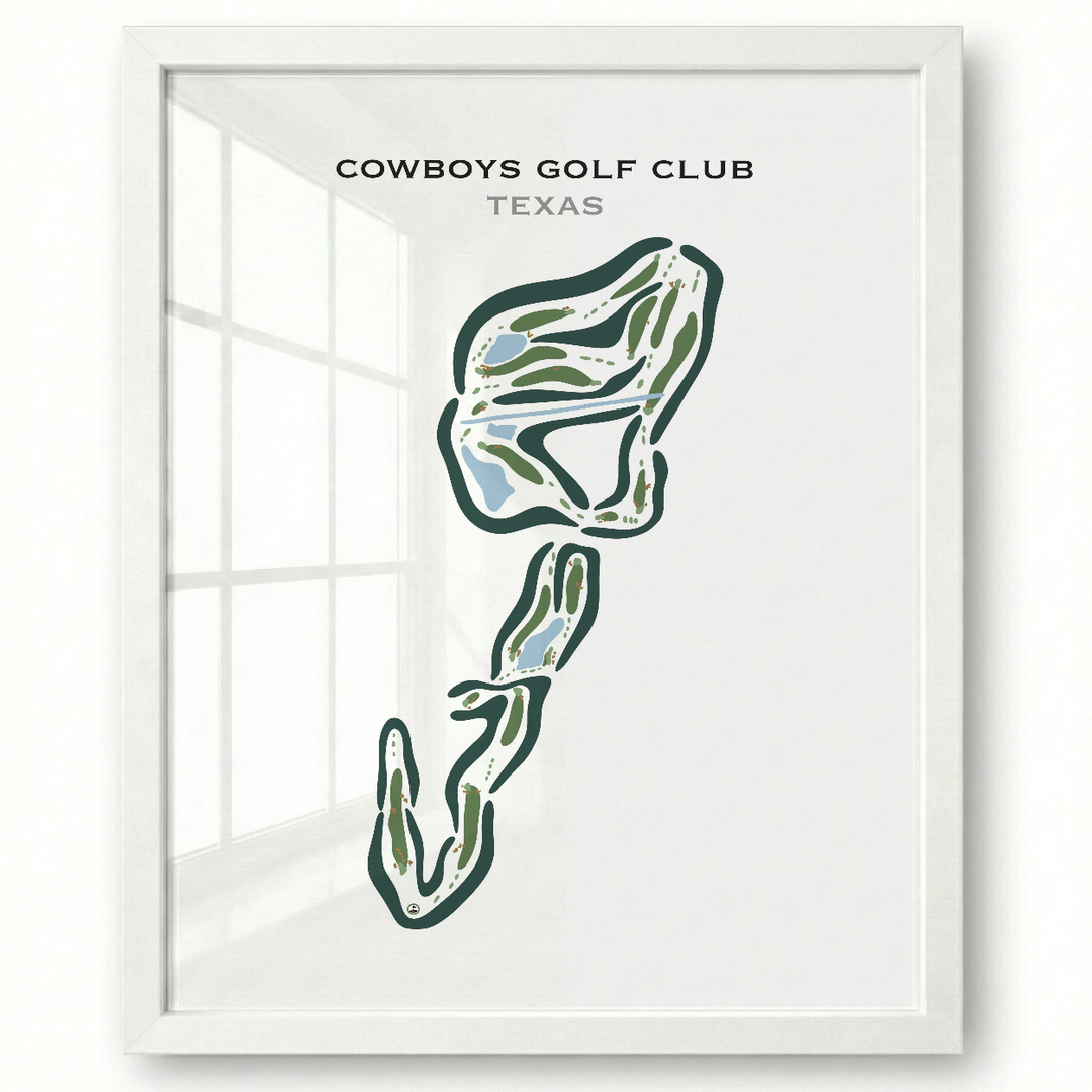 Cowboys Golf Club, Texas - Printed Golf Courses