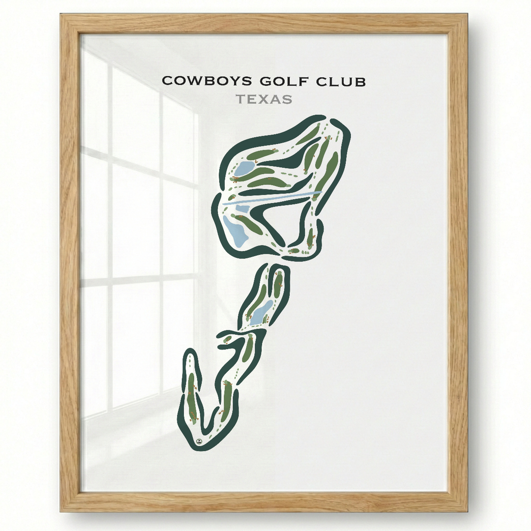 Cowboys Golf Club, Texas - Printed Golf Courses