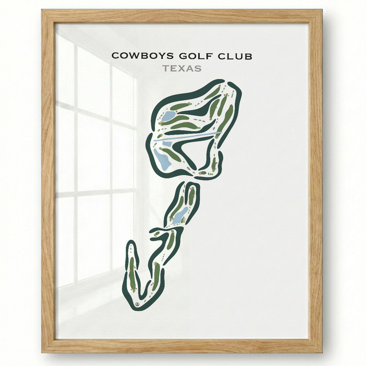 Cowboys Golf Club, Texas - Printed Golf Courses