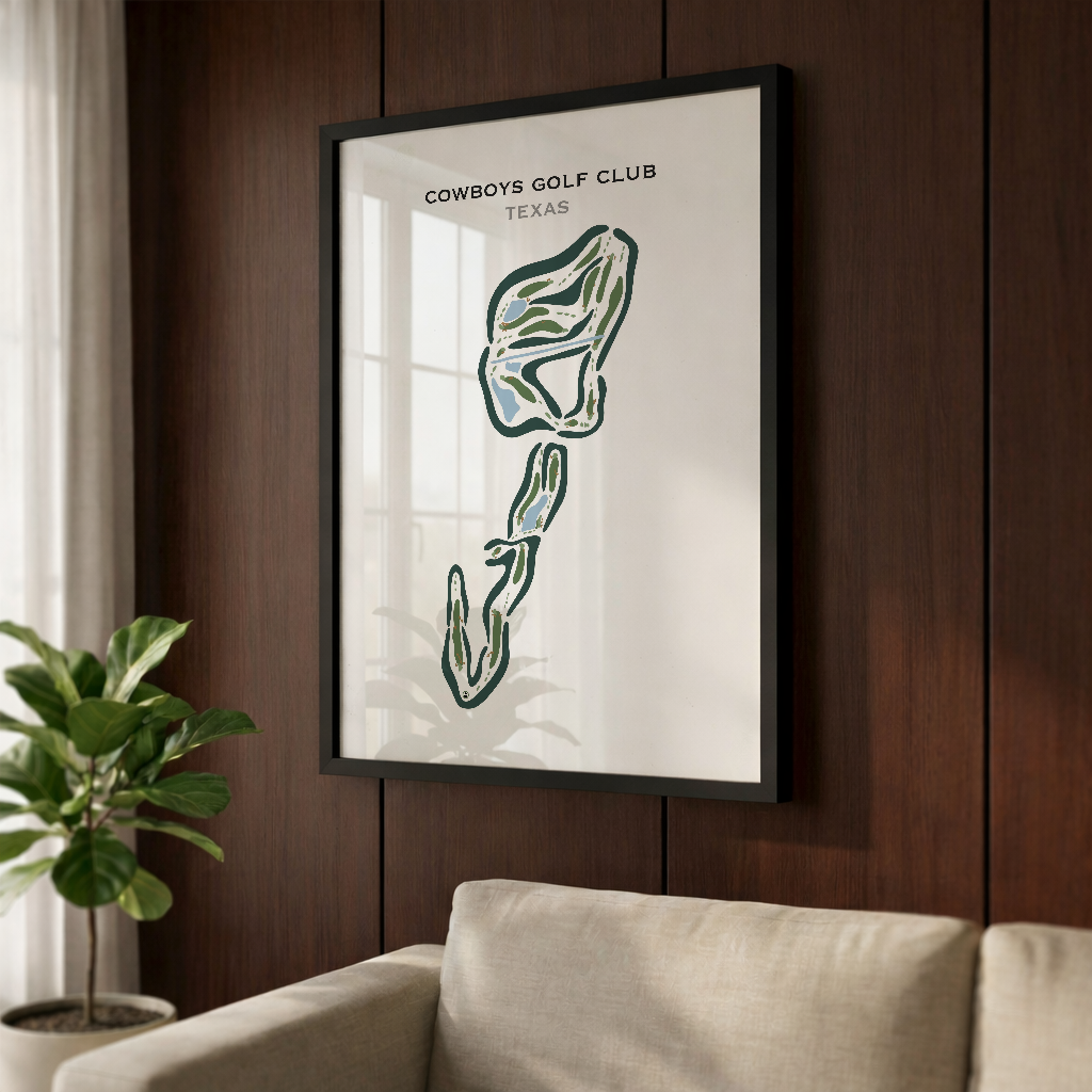 Cowboys Golf Club, Texas - Printed Golf Courses