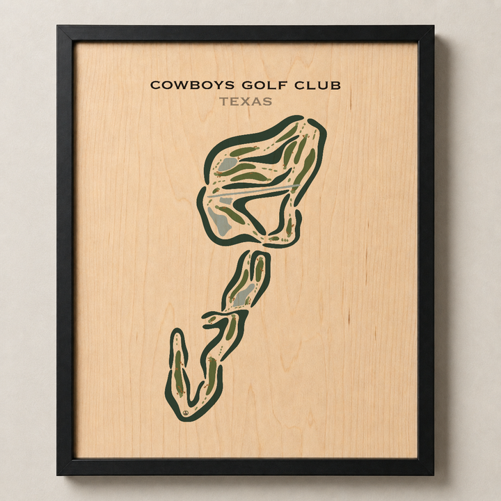 Cowboys Golf Club, Texas - Printed Golf Courses