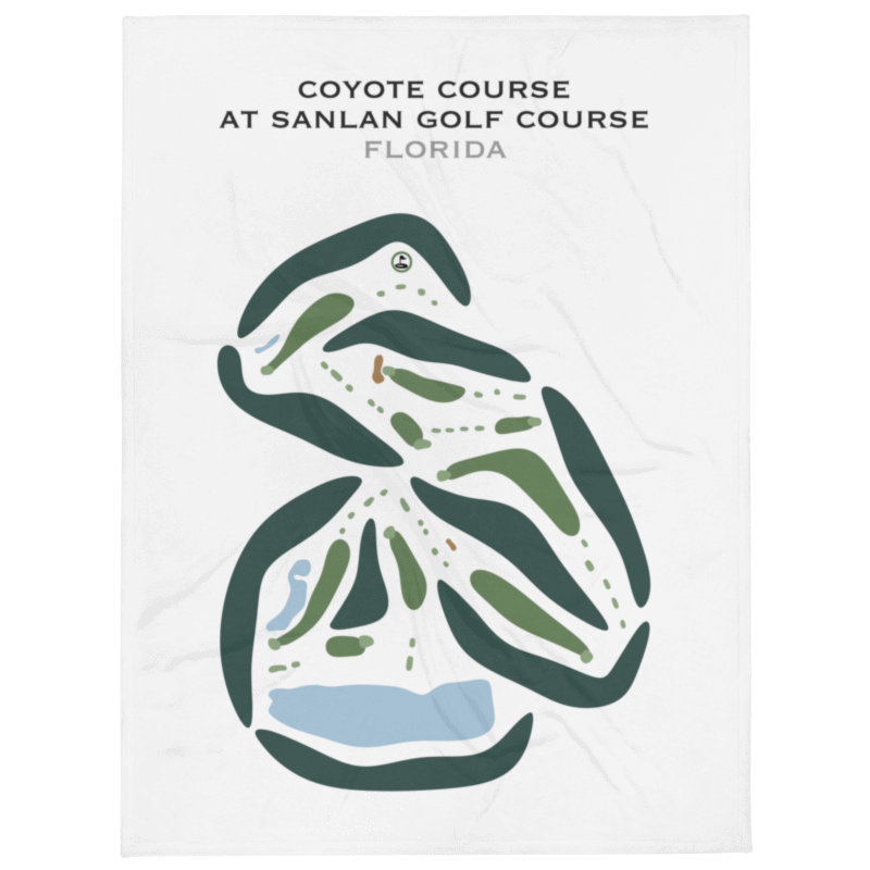 Coyote Course at Sanlan Golf Course, Florida - Printed Golf Courses