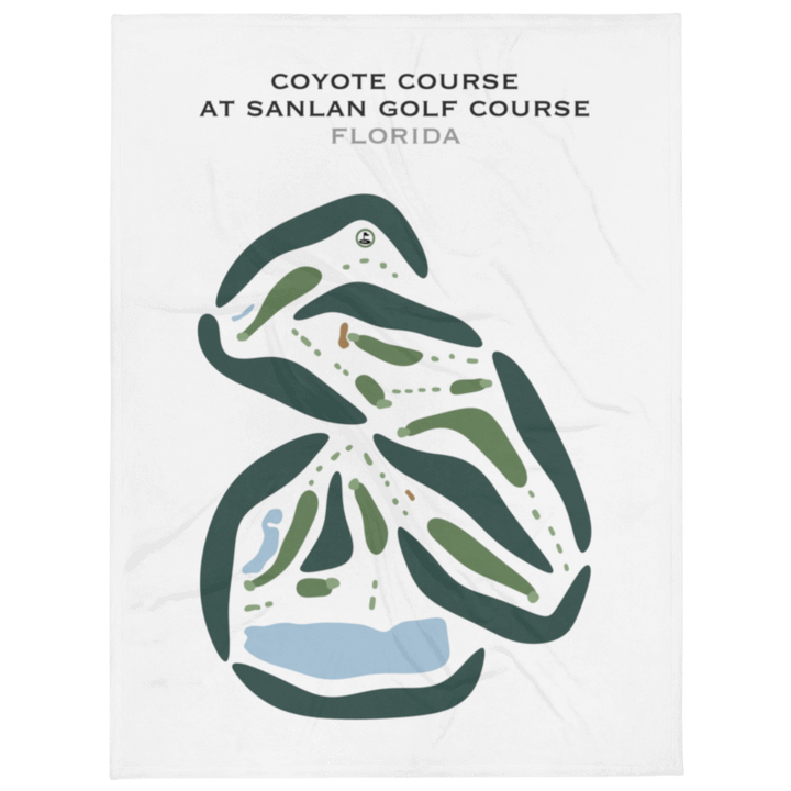 Coyote Course at Sanlan Golf Course, Florida - Printed Golf Courses