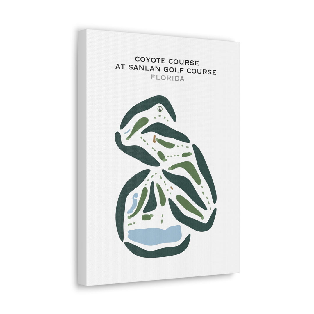 Coyote Course at Sanlan Golf Course, Florida - Printed Golf Courses