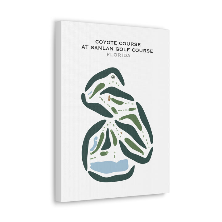 Coyote Course at Sanlan Golf Course, Florida - Printed Golf Courses